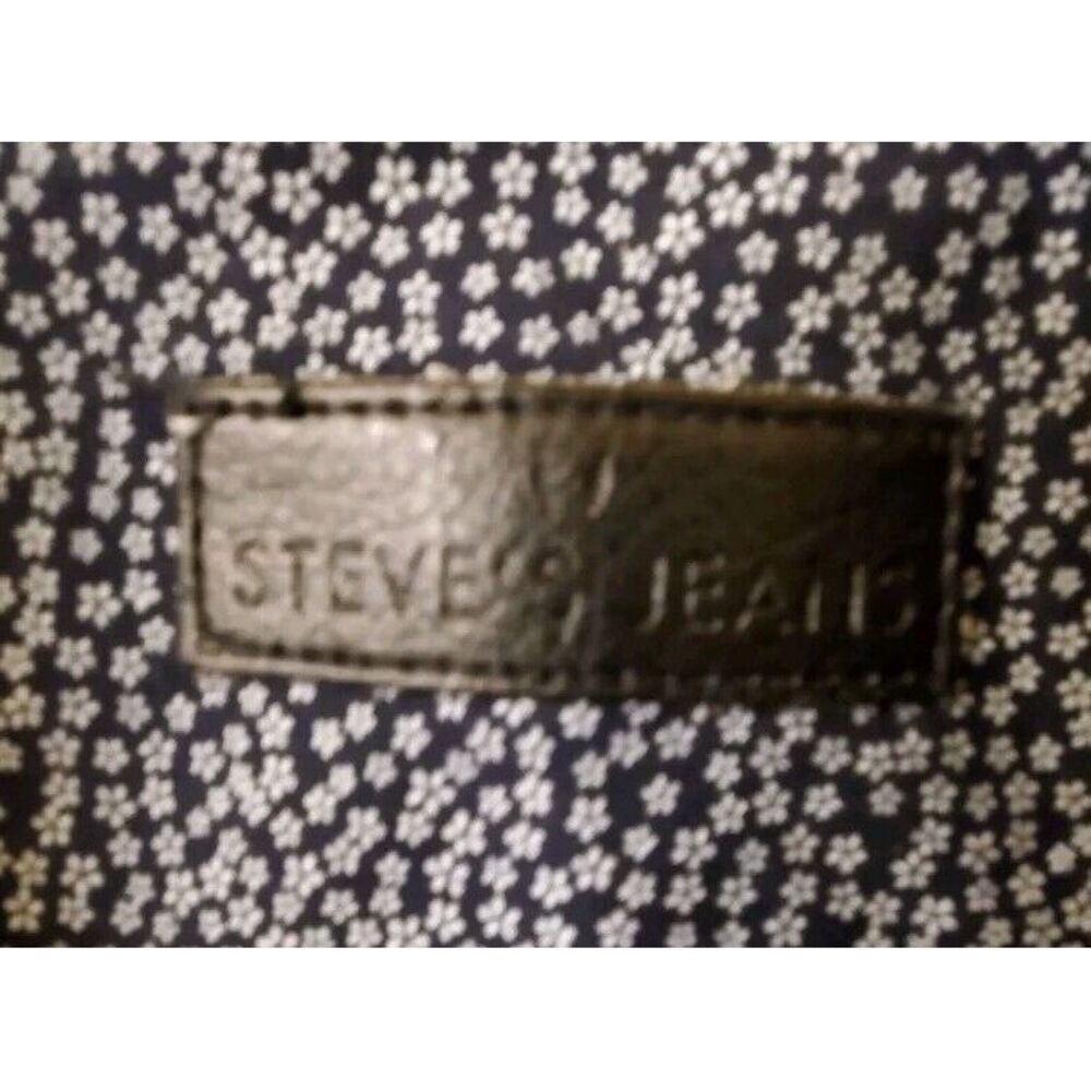 Steve's Jeans Mens Black Collared Short Sleeve Floral Button Up Shirt Size 3X - Picture 3 of 7